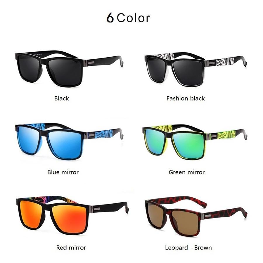 Fashion Vintage Square Sunglasses Men Women Driving Fishing Luxury Brand Designer Sun Glasses Man Driver's Eyewear UV400