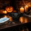 Уникальный Хэллоуинский Подарок 3D Печатный Горшок для Растений Дьявольская Летучая Мышь, Готический Креативный Горшок-Орнамент с Лицом Призрака и Деталями Крыльев для Дома и Офиса