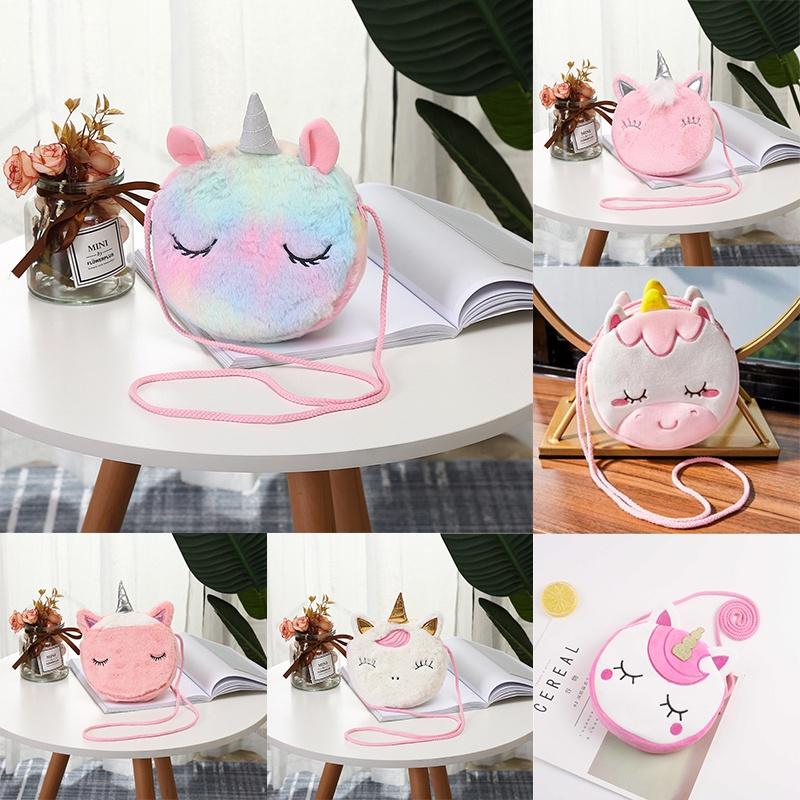 Мягкий вельветовый кошелек-единорог на одном ремешке, идеально подходящий для путешествий и активного отдыха