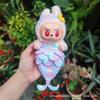 Кукла-макарон Labubu 17 см с бьющимся сердцем, одежда для трех поколений