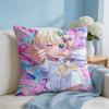 NNeedy Girl Streamer Overloa Cushion Cover Square Pillow Bedroom Sofa Leisure Comfort Living Room Home Decoration X