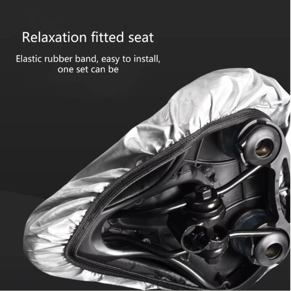 Waterproof Fabric Bike Seat Rain Cover Dust Resistant Bicycle Seat Dust Cover Bike Storage