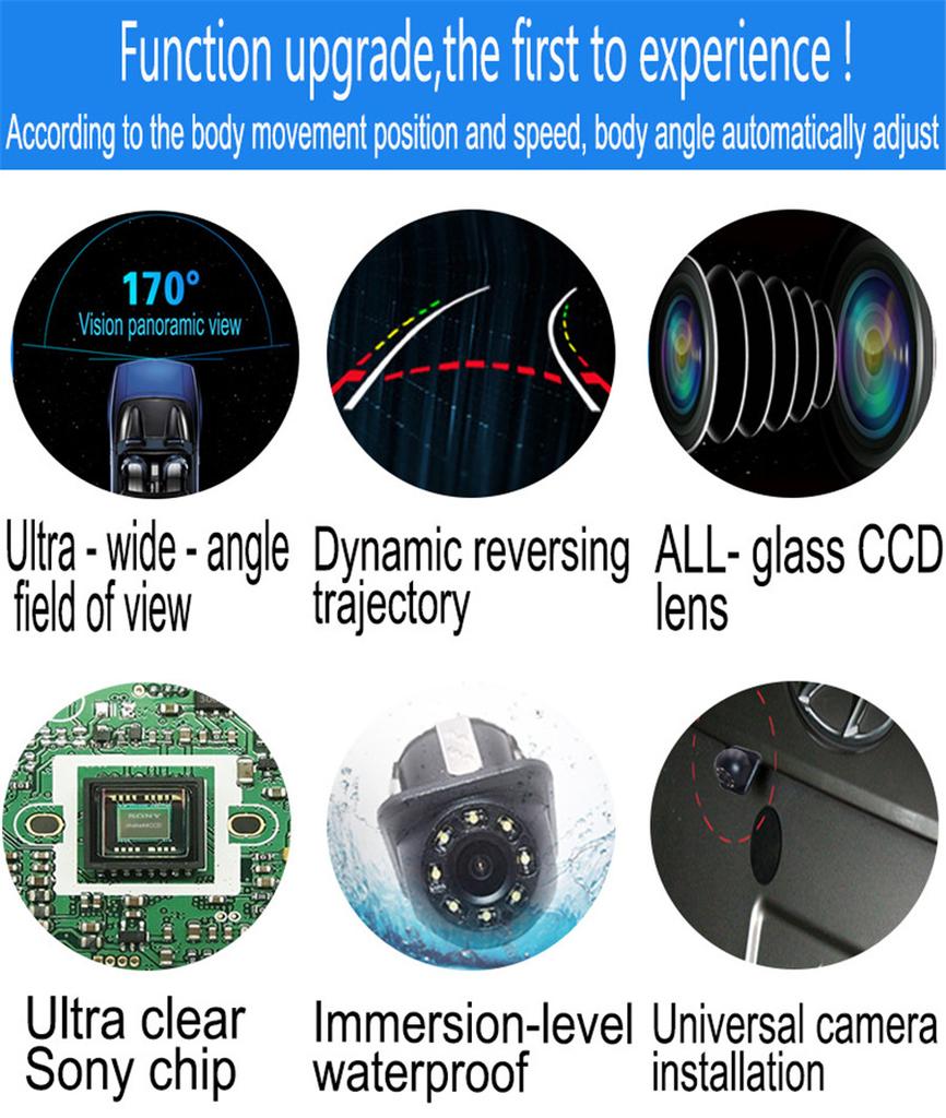 7" HD Car Multimedia Player 2DIN Touch Screen Auto Stereo MP5 Bluetooth USB TF FM Player with Dynamic Track Camera