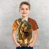 Футболки для детей с принтом динозавра Юрского периода тираннозавра рекса на возраст от 1 до 10 лет, детская повседневная одежда с рисунком для мальчиков и девочек, футболка