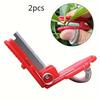 2pcs"Versatile" Ergonomic Thumb Knife For Gardening - Stainless Steel, Multi-Purpose Tool For Trimming & Tea Picking, Durable & Portable