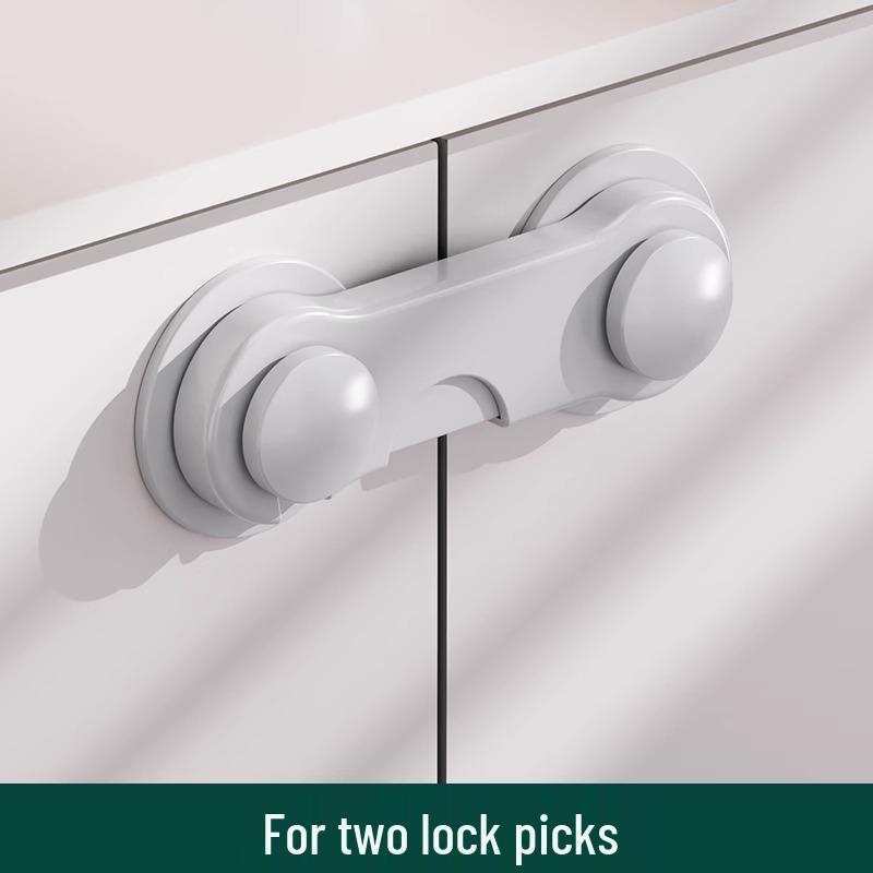 Child Safety Double-Opening Lock - Prevents Pinching for Drawers, Cabinets, Fridges, and Windows