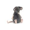 JELLYCAT Woods Animal Series Lachlan Sad Rat Lachlan Sad Rat Grey Doll Plush Figure Sitting 24cm High