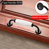 Black White Ceramic Cabinet Handles Zinc Alloy European Cabinet Pulls Drawer Knobs Wardrobe Door Handle Furniture Handle