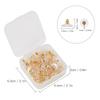 100pcs Earring Torus Plastic Earring Backs Gold With Pad Pierced Earring Backing Soft Clear Earring Backing Stoppers Posts