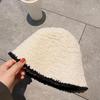 Fishermans Plush Winter Hat With Color Blocking Design Suitable For Cold Seasons
