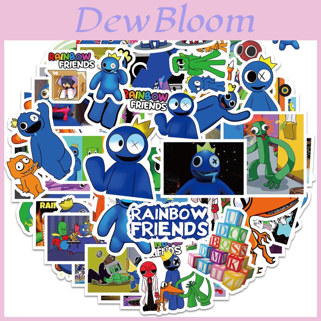 Красочные наклейки Roblox Rainbow Friends Для чемодана, ноутбука и многого другого!
