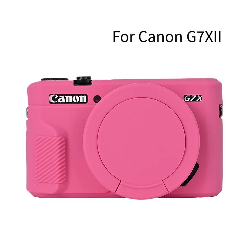Мягкий силиконовый чехол-накладка G7X3 G7X2 Для Canon Powershot G7XII G7X II G7X Mark 2 G7X Mark III G7XIII С защитой объектива