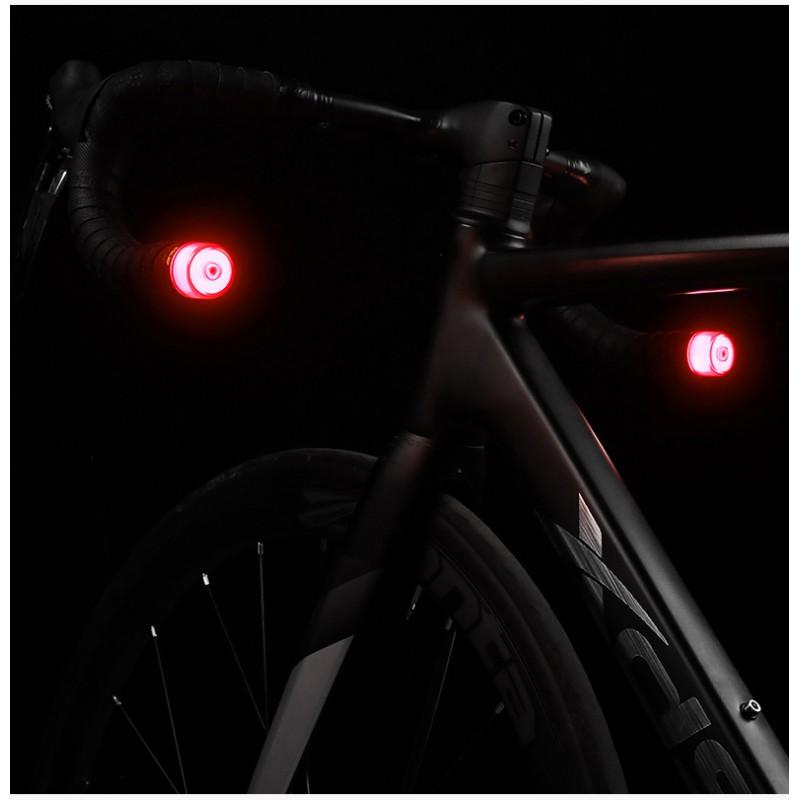 Bike Handlebar End Lights Waterproof Safety Warning Light Road Mountain Cycling Night Riding