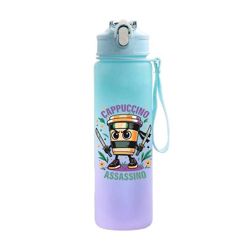 Tuang Tuang Tuang Printed 750Ml Water Bottle Anime Cartoon Large Capacity Drinking Cup Portable Outdoor Sports Water Cup Children Gift
