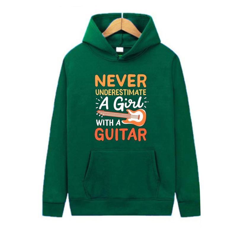 Осенне-зимняя новая персонализированная одежда с принтом гитары, толстовка для мужчин и женщин, пуловер для любителей бега, спортивная толстовка с капюшоном