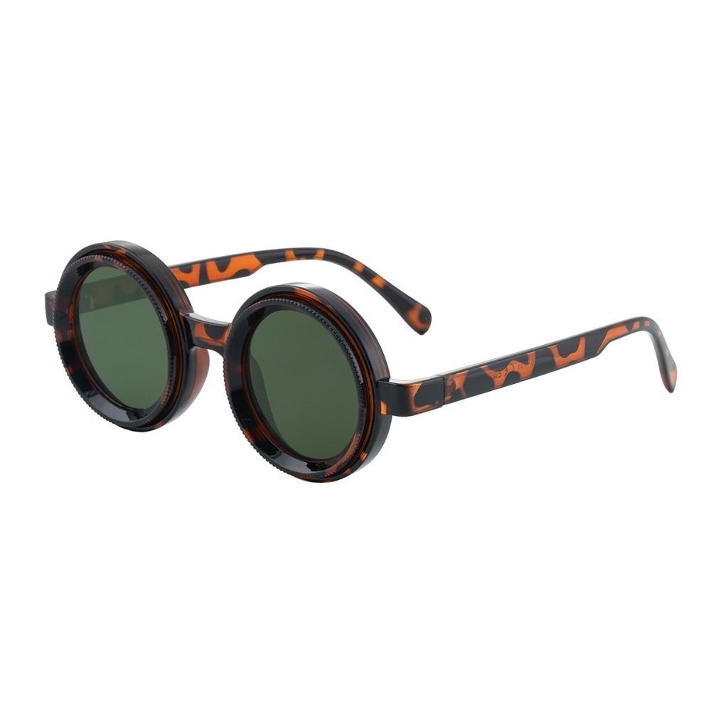 Vintage Polarizing Round Sunglasses Lightweight Stylish Sunglasses Daily Use