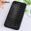 Krajews Текстура змеиной кожи Модный чехол-бампер для телефона Для iPhone 17 Air 16 15 14 plus 12 13 pro max coque Fundas