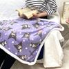 MORIPiLO Sanrio Наколенное одеяло 70x100см Полуодеяло Товары с персонажами Фланель Овчина Боа Фиолетовый Моришита 4621493 Куроми-чан