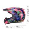 Unisex Off-Road Motorcycle Full Helmet 225 Pink Size 5 Travel Personality Safety Cover Four Seasons Motorbike Riding Helmet
