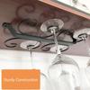 Metal Wine Glass Rack Holder Stemware Hanging Under Cabinet Stemware Holder Storage Bar Kitchen Glass Wine Cup Shelf 4/8/12