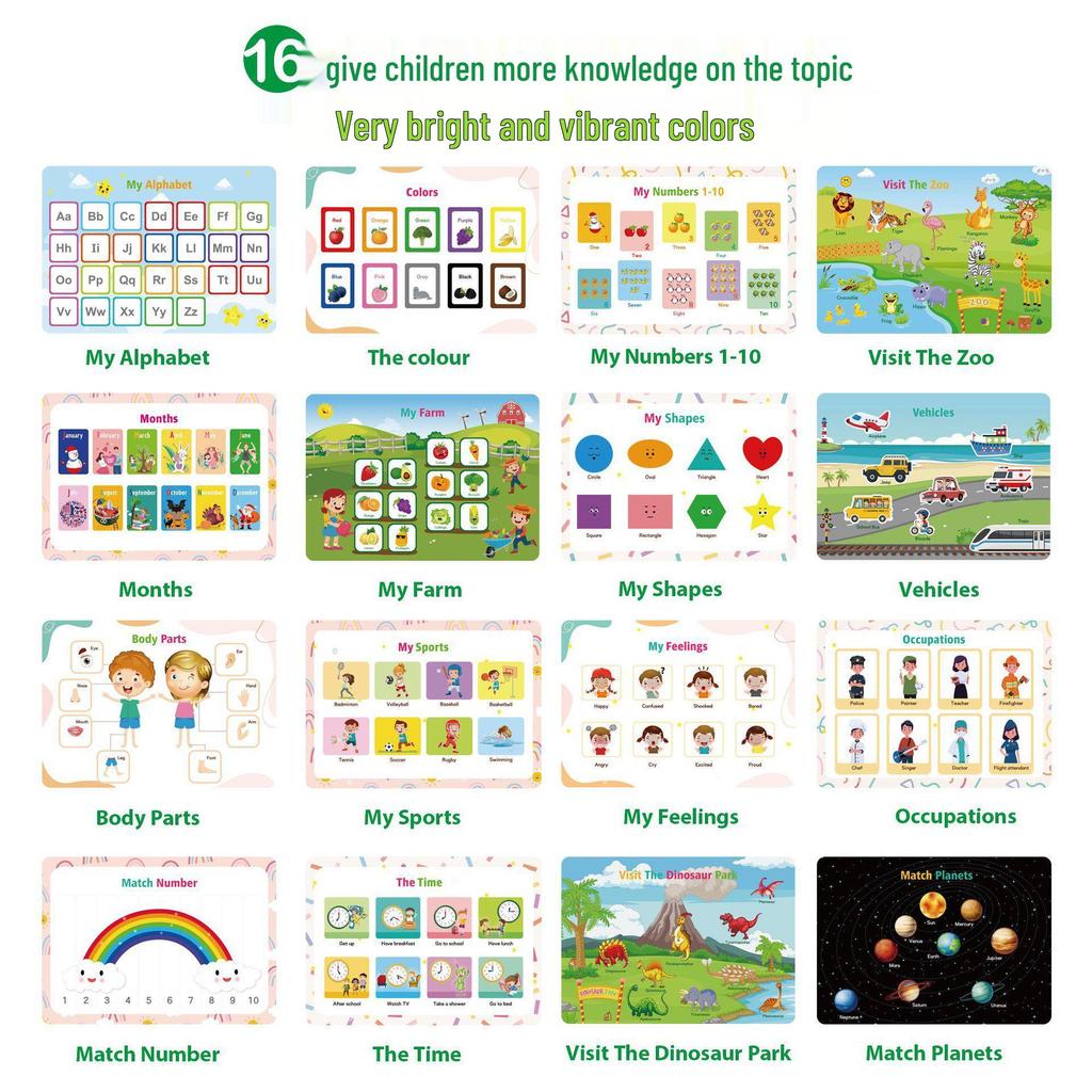 Children's Interactive Educational Quiet Book: Tear, Paste, and Puzzle Activities