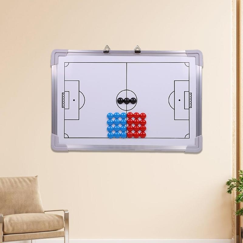 Футбольная тактическая доска Настольная игра План Демонстрация Тактическая доска Стираемая Двусторонняя Тренерская доска Стратегический блокнот