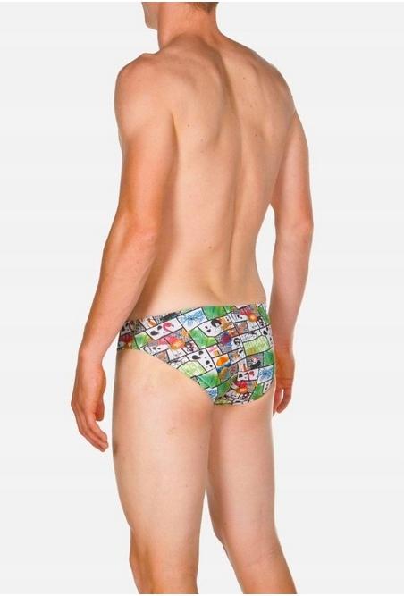 H769 ARENA SUMMER COMICS BRIEF 5.5cm MEN'S SWIMSUIT D7 UK38