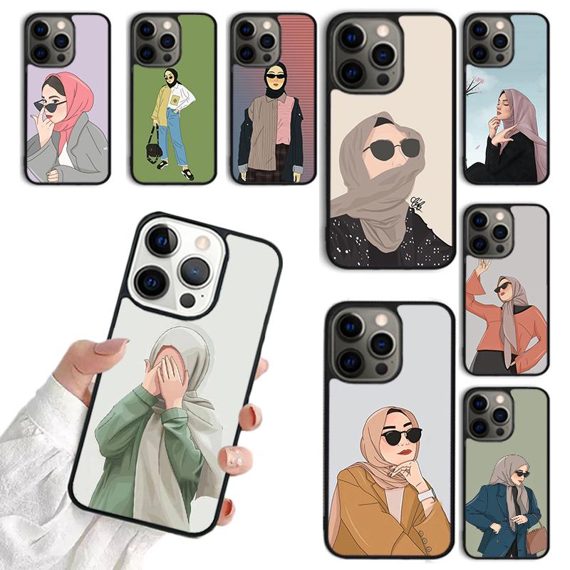 Мусульманский Исламский Арабский Хиджаб Девушка Чехол Для Телефона Для iPhone 17 Air 16Pro Max 15 14 13 12 Plus Max Чехол