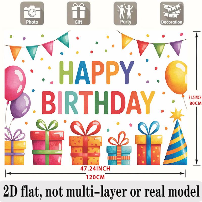 Party Backdrop Flat Banners Balloons Celebrations Wedding Enthusiasts Event Photo Background Front Door Decor