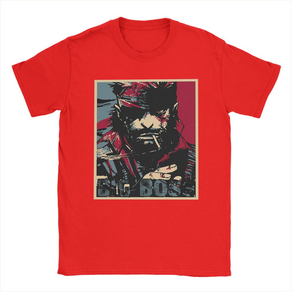 Metal Gear Solid T Shirt Summer Harajuku TShirts Male Pure Cotton Round Neck Oversize Tees ShortSleeved Vintage Tshirt