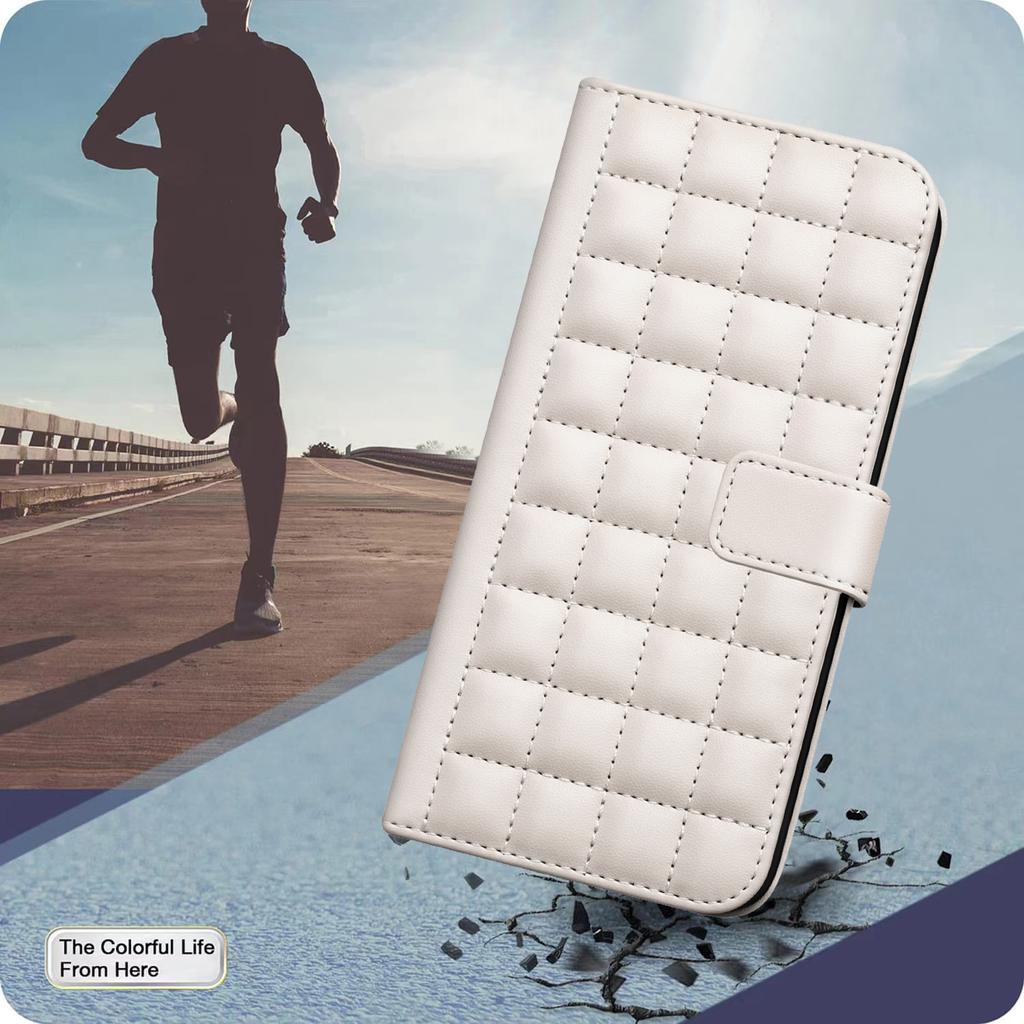 Luxury Checkered Wallet Card Flip Leather Case For Huawei Honor X6B X9B X8B X7B Protective Book Cover For Honor X7A X6A