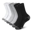 Мужские спортивные носки до середины икры больших размеров, черно-бело-серый колор-блок, модные и универсальные повседневные носки выше колена.