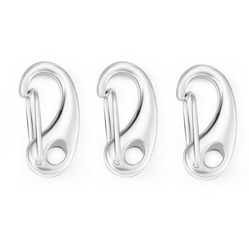 3pcs Gold Color Stainless Steel Lobster Clasp Hooks Connectors for Bracelet Necklace Jewelry Making Spring Carabiner Keychain