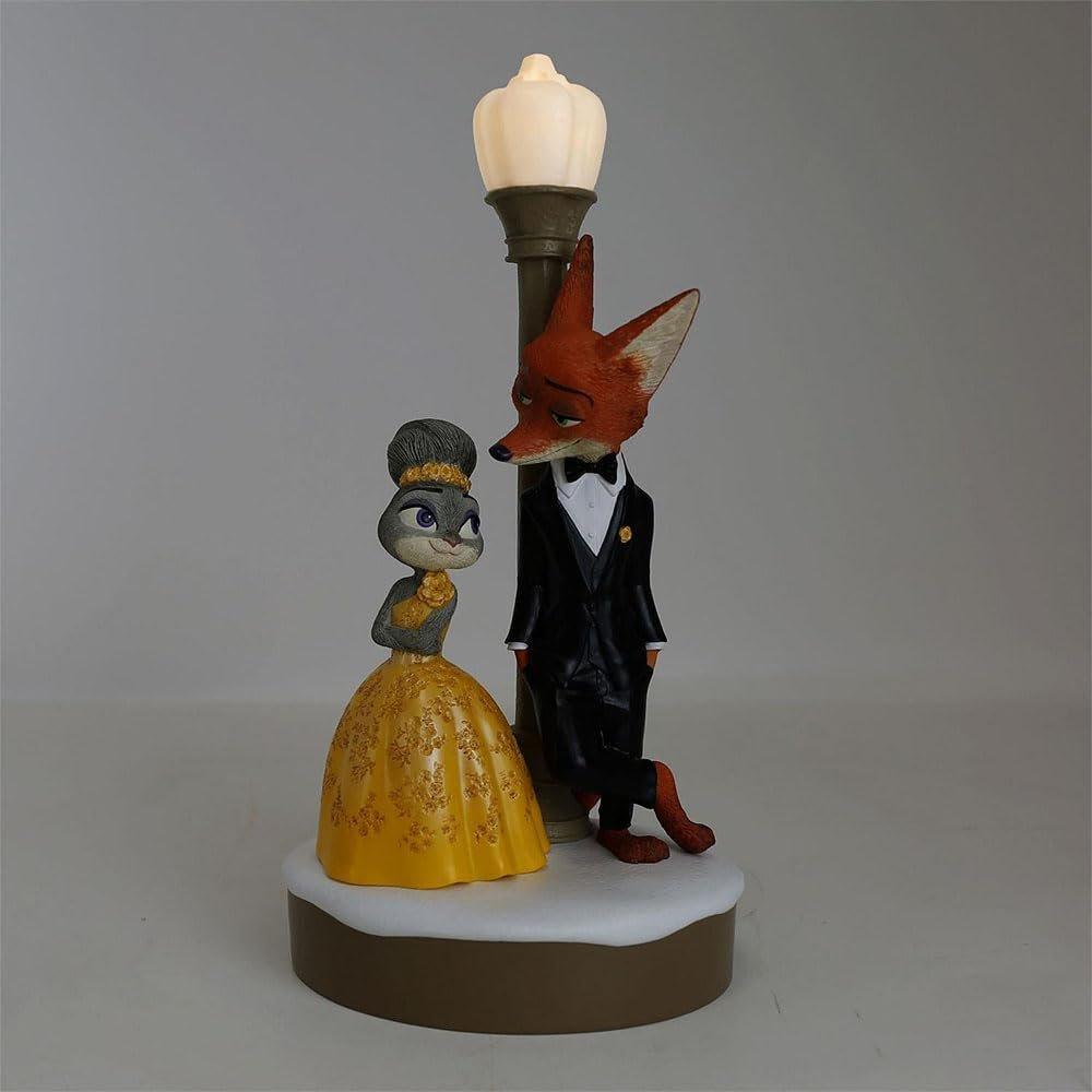 Enesco Disney Showcase Зверополис 2 Джуди Хопс и Ник Уайлд Светящаяся статуэтка-фигурка из смолы, Коллекционный декоративный орнамент 6020209