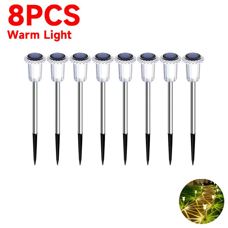 Солнечные уличные фонари, садовые лампы, водонепроницаемые, на солнечных батареях, пейзажные дорожки, уличные для двора, двора, лужайки, патио, декоративные