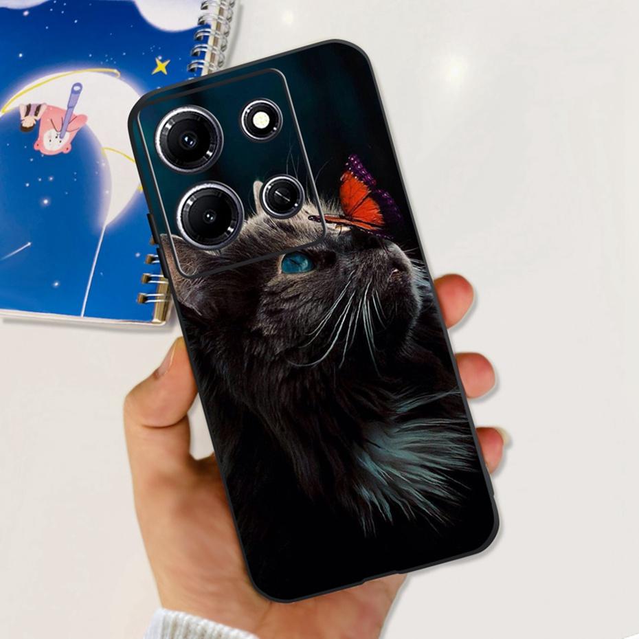 Модный Чехол-бабочка для телефона Infinix Note 30i Note30 Pro 2023 Мягкий Силиконовый ТПУ Задняя Крышка Для Infinix Note 30 Pro Note30i