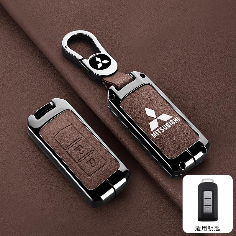 Zinc Alloy Car Key Shell Modified Flip Folding Key Case For Mitsubishi ASX LANCER Pajero Sport Outlander Eclipse Cross Keychain MQ9