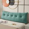 Headboard Wedge Pillow Bedhead Triangular Headboard Pillow Ergonomic Backrest Bolster Cushion with Side Pocket for Dorm Bed Sofa