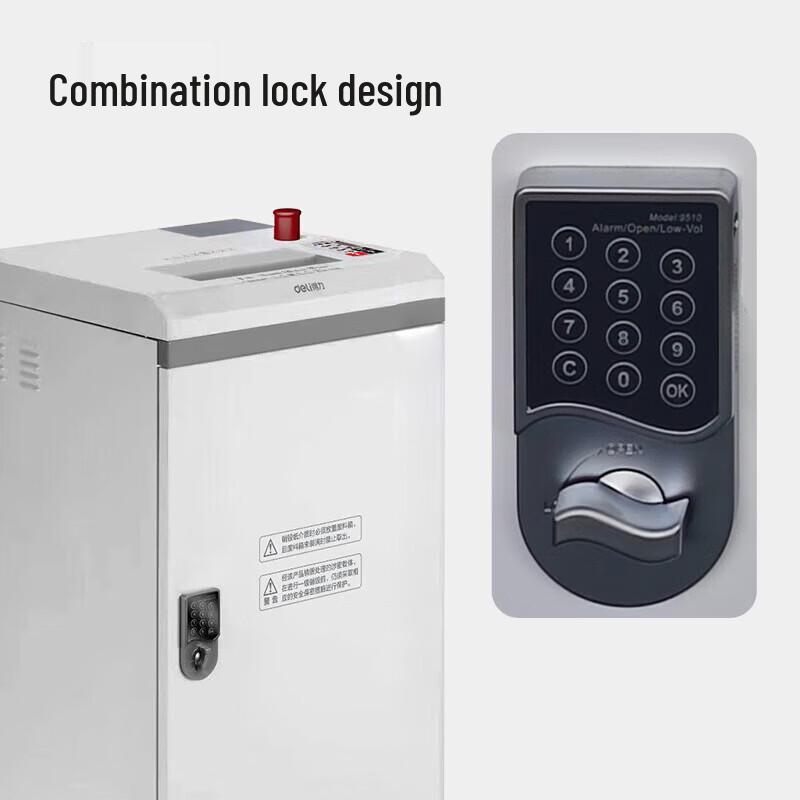 Deli SE610 High-Security Paper Shredder CN plug (adapter included)