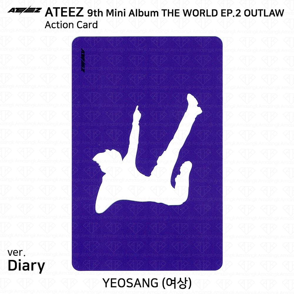 ATEEZ 9-й мини-альбом THE WORLD EP.2 OUTLAW Официальная карта действий Партнерская карта