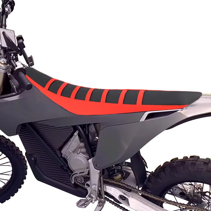 Motorcycle Waterproof Non-Slip Seat Cover PVC Striped Grip Gripper Seat Cushion Cover MX / EX / SM 2024 2025 2026 For Stark Varg