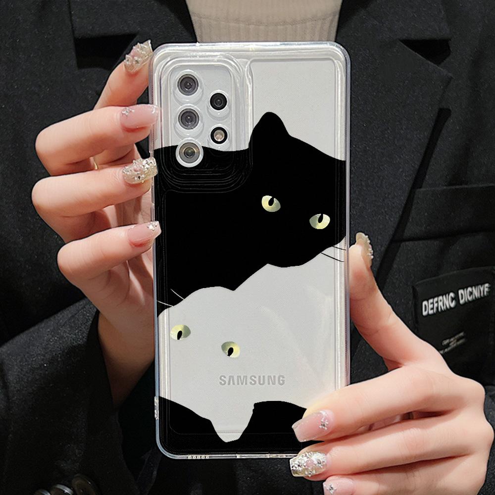 Прозрачный чехол для Samsung S24 Ultra A54 5G A53 A52 S23 Plus S22 S21 S20 FE A35 A55 A34 A33 A32 A14 A13 силиконовые чехлы с бабочками