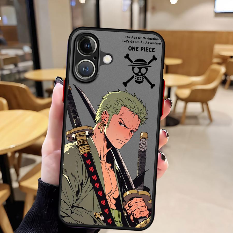 Чехол для iPhone 17 Pro Max 14 11 12 13 Mini XS XR 15 Air 16 Plus 7 8 SE Funda Задняя крышка телефона One Piece Zoro Крутой