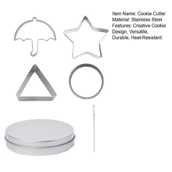 4Pcs Korean Sugar Candy Making Tools Stainless Steel Cookie Cutter Set Squid