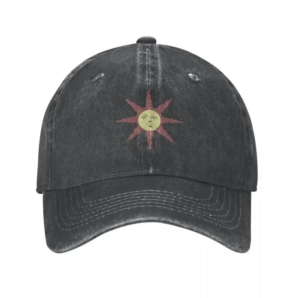 Кепка Бейсболка "Славь Солнце" Винтажная Потертая Стиранная Dark Souls Игра Snapback Кепка Унисекс Стиль Кепки для Активного Отдыха Кепка
