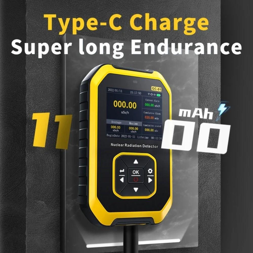 LCD Display X-ray Radioactivity Tester High Sensitivity Portable Geiger Counter  Daily Life