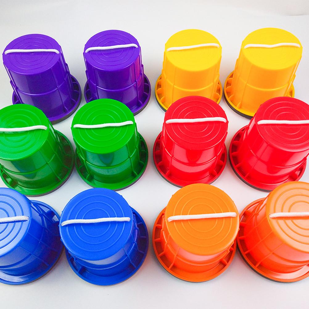 Children Bucket Stilt Toys Walking Cups Toy Stilts Outdoor Games Trainers Toys Sensory Training