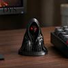 Игровой стеллаж Дисплей Фигурка призрака в плаще на Хэллоуин с красными глазами, 3D-печать, матовая, креативные подарки, черный готический орнамент для стола, шкафа