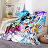 Classics Animated Character Seiya Patterned Wool Blanket Cartoon Saint Seiya Series Children Shawl and Sofa Super Soft