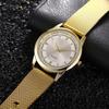 Fashion Classic Mens Business Wrist Watch Mesh Band Gold Color Quartz Watch Casual Dress Watch